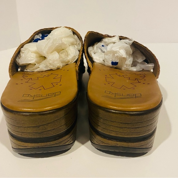 Sandals Womens Dansko Slip on Made in Brazil Leather Size 39 (8.5/9) Brown Mila - Picture 6 of 10